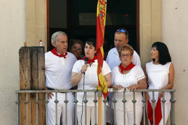 Fotos del cohete de las fiestas de Cáseda 2018