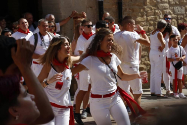 Fotos del cohete de las fiestas de Cáseda 2018