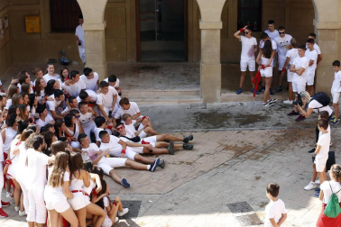 Fotos del cohete de las fiestas de Cáseda 2018