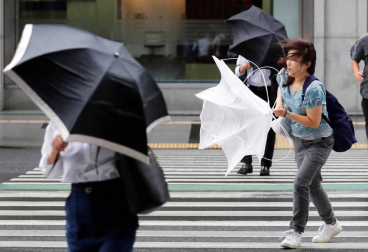 Fotos del tifón más poderoso en llegar a Japón en 25 años.