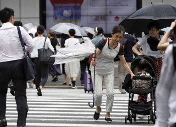Fotos del tifón más poderoso en llegar a Japón en 25 años.
