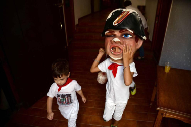 Fotos del cohete de las fiestas de Ujué 2018