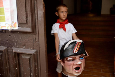 Fotos del cohete de las fiestas de Ujué 2018