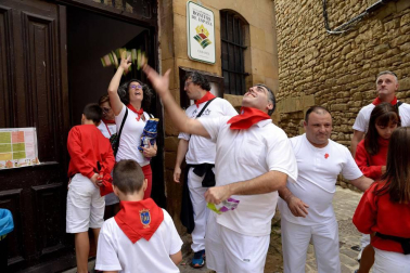 Fotos del cohete de las fiestas de Ujué 2018
