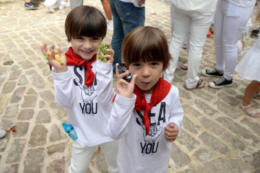 Fotos del cohete de las fiestas de Ujué 2018
