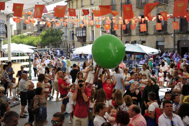 A menos de una semana para el inicio de las fiestas de Olite, los niños de la localidad se erigen este fin de semana en protagonista de unos festejos a su medida.