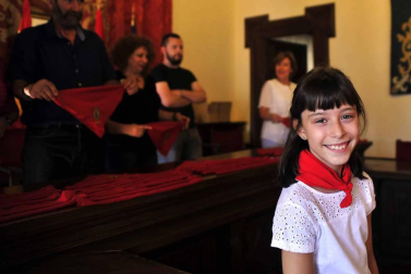 A menos de una semana para el inicio de las fiestas de Olite, los niños de la localidad se erigen este fin de semana en protagonista de unos festejos a su medida.