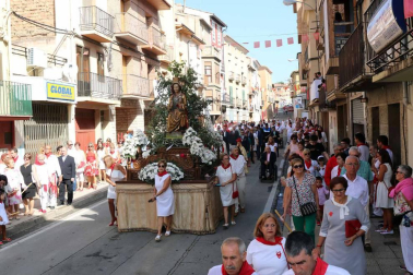 Fitero homenajea a su patrona, la Virgen de la Barda, con misa y procesión durante sus fiestas
