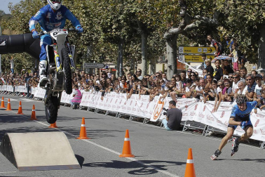 Galería de imágenes de la P2P, la maratón de patinaje entre Puente la Reina y Pamplona