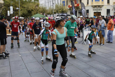 Galería de imágenes de la P2P, la maratón de patinaje entre Puente la Reina y Pamplona