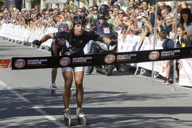 Galería de imágenes de la P2P, la maratón de patinaje entre Puente la Reina y Pamplona