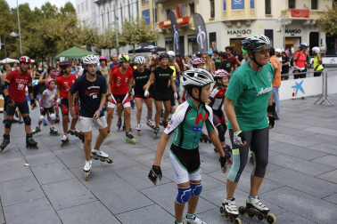Galería de imágenes de la P2P, la maratón de patinaje entre Puente la Reina y Pamplona