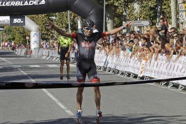 Galería de imágenes de la P2P, la maratón de patinaje entre Puente la Reina y Pamplona