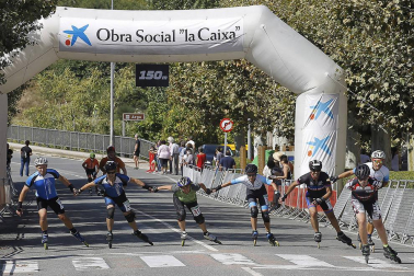 Galería de imágenes de la P2P, la maratón de patinaje entre Puente la Reina y Pamplona