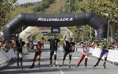 Galería de imágenes de la P2P, la maratón de patinaje entre Puente la Reina y Pamplona