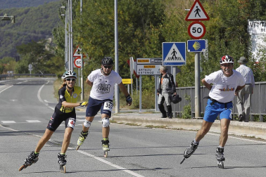 Galería de imágenes de la P2P, la maratón de patinaje entre Puente la Reina y Pamplona