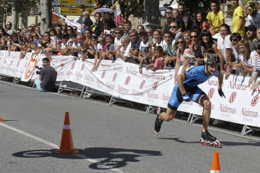 Galería de imágenes de la P2P, la maratón de patinaje entre Puente la Reina y Pamplona