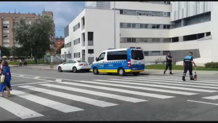 Atropello en la calle Irunlarrea de Pamplona