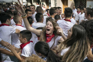 Sangüesa comenzó este martes, 11 de septiembre, con el lanzamiento del cohete, sus fiestas patronales de 2018.