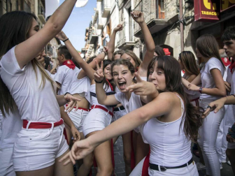 Sangüesa comenzó este martes, 11 de septiembre, con el lanzamiento del cohete, sus fiestas patronales de 2018.