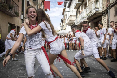 Sangüesa comenzó este martes, 11 de septiembre, con el lanzamiento del cohete, sus fiestas patronales de 2018.
