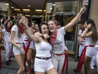 Sangüesa comenzó este martes, 11 de septiembre, con el lanzamiento del cohete, sus fiestas patronales de 2018.