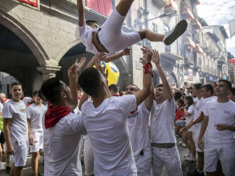 Sangüesa comenzó este martes, 11 de septiembre, con el lanzamiento del cohete, sus fiestas patronales de 2018.