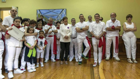 Sangüesa comenzó este martes, 11 de septiembre, con el lanzamiento del cohete, sus fiestas patronales de 2018.