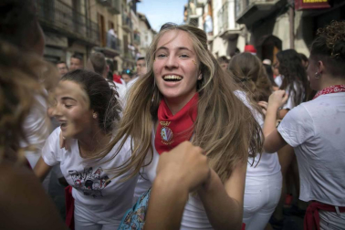 Sangüesa comenzó este martes, 11 de septiembre, con el lanzamiento del cohete, sus fiestas patronales de 2018.