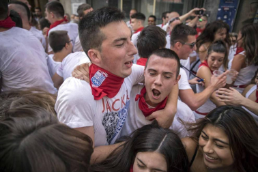 Sangüesa comenzó este martes, 11 de septiembre, con el lanzamiento del cohete, sus fiestas patronales de 2018.
