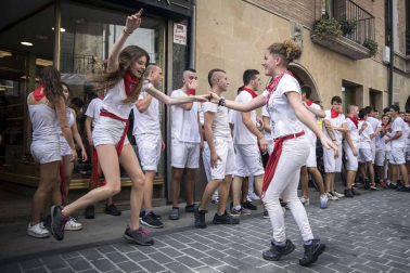 Sangüesa comenzó este martes, 11 de septiembre, con el lanzamiento del cohete, sus fiestas patronales de 2018.