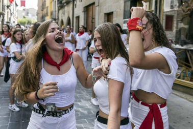 Sangüesa comenzó este martes, 11 de septiembre, con el lanzamiento del cohete, sus fiestas patronales de 2018.