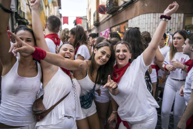 Sangüesa comenzó este martes, 11 de septiembre, con el lanzamiento del cohete, sus fiestas patronales de 2018.