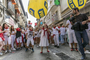 Sangüesa comenzó este martes, 11 de septiembre, con el lanzamiento del cohete, sus fiestas patronales de 2018.