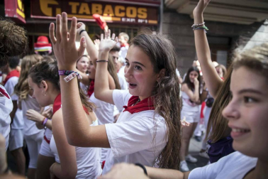 Sangüesa comenzó este martes, 11 de septiembre, con el lanzamiento del cohete, sus fiestas patronales de 2018.
