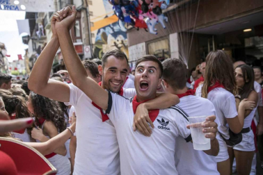 Sangüesa comenzó este martes, 11 de septiembre, con el lanzamiento del cohete, sus fiestas patronales de 2018.