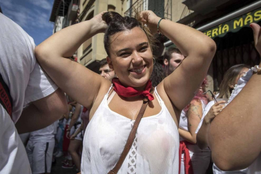 Sangüesa comenzó este martes, 11 de septiembre, con el lanzamiento del cohete, sus fiestas patronales de 2018.
