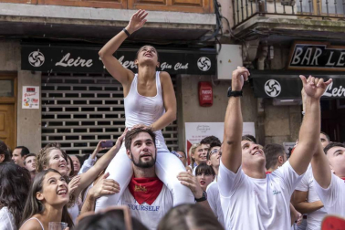 Sangüesa comenzó este martes, 11 de septiembre, con el lanzamiento del cohete, sus fiestas patronales de 2018.