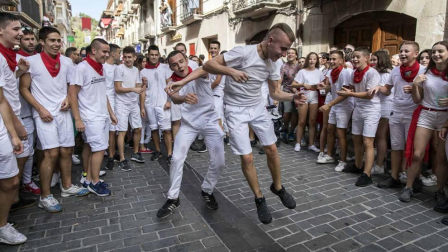 Sangüesa comenzó este martes, 11 de septiembre, con el lanzamiento del cohete, sus fiestas patronales de 2018.