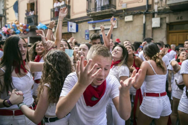 Sangüesa comenzó este martes, 11 de septiembre, con el lanzamiento del cohete, sus fiestas patronales de 2018.