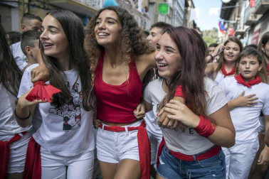 Sangüesa comenzó este martes, 11 de septiembre, con el lanzamiento del cohete, sus fiestas patronales de 2018.