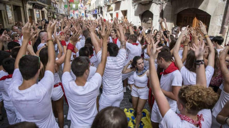 Sangüesa comenzó este martes, 11 de septiembre, con el lanzamiento del cohete, sus fiestas patronales de 2018.