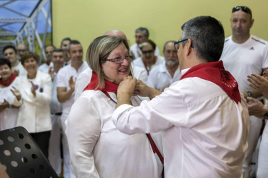 Sangüesa comenzó este martes, 11 de septiembre, con el lanzamiento del cohete, sus fiestas patronales de 2018.