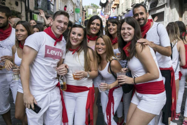 Sangüesa comenzó este martes, 11 de septiembre, con el lanzamiento del cohete, sus fiestas patronales de 2018.