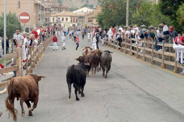 Fotos del encierro y la procesión de las fiestas de Sangüesa, 12 de septiembre de 2018