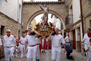 Fotos del encierro y la procesión de las fiestas de Sangüesa, 12 de septiembre de 2018