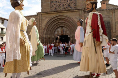 Fotos del encierro y la procesión de las fiestas de Sangüesa, 12 de septiembre de 2018