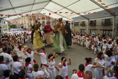 Fotos de las fiestas de Olite el día del cohete, 13 de septiembre de 2018