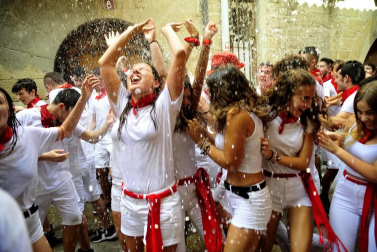 Fotos de las fiestas de Olite el día del cohete, 13 de septiembre de 2018