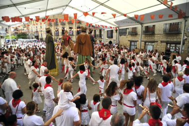 Fotos de las fiestas de Olite el día del cohete, 13 de septiembre de 2018